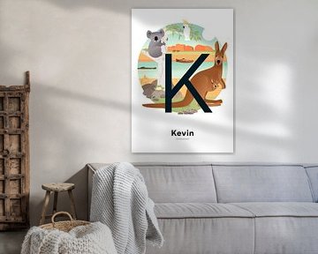 Name poster Kevin by Hannah Barrow
