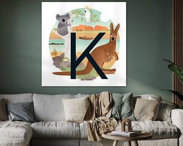 K: Koala and Kangaroos by Hannah Barrow