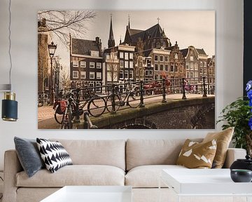 De Herengracht in Amsterdam van Mike Peek