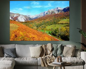 Herfst berglandschap bij Lescun in de Franse Pyreneeën van My Footprints