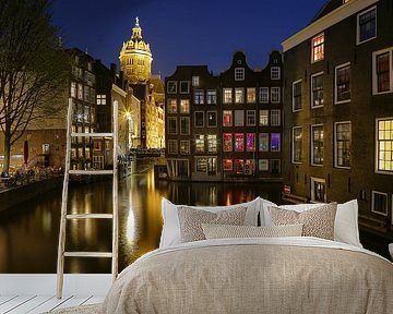 Colorful houses in Amsterdam