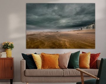 Wenduine Beach - stormy weather