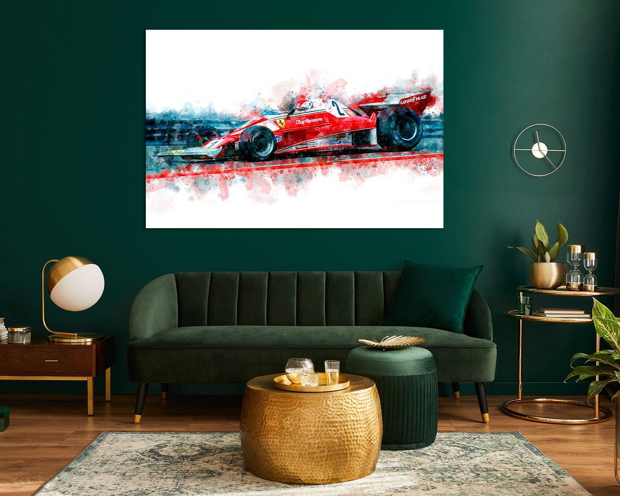 Example of the artwork in a room