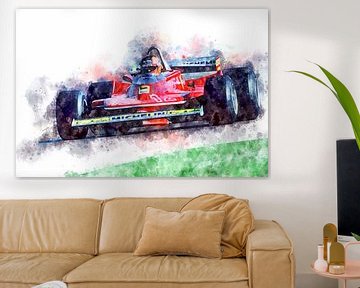Gilles Villeneuve, Ferrari No.12 by Theodor Decker