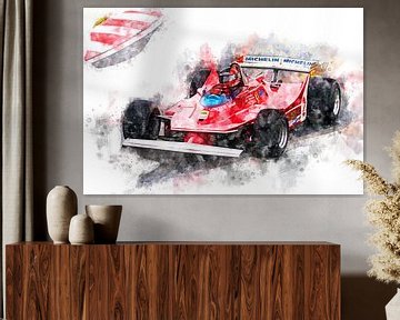 Gilles Villeneuve, Ferrari by Theodor Decker