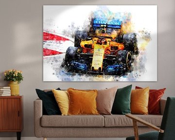 Fernando Alonso, F1 2018 von Theodor Decker