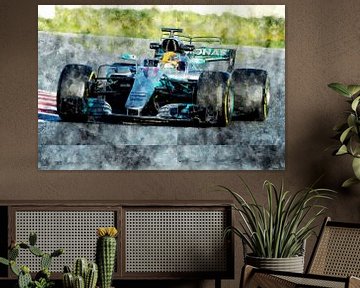 Lewis Hamilton, Mercedes, 2017 by Theodor Decker