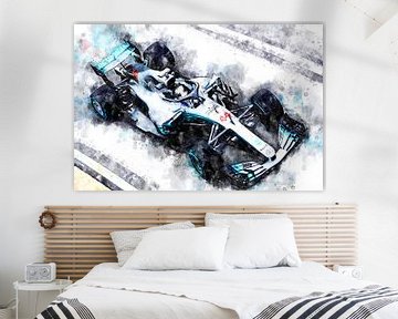 Lewis Hamilton, Mercedes, 2018 van Theodor Decker