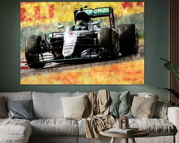 Nico Rosberg, Mercedes, 2016 by Theodor Decker