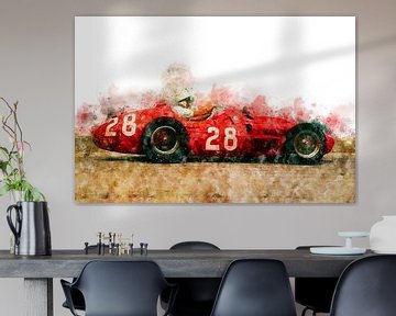 Stirling Moss, Maserati 250F sur Theodor Decker