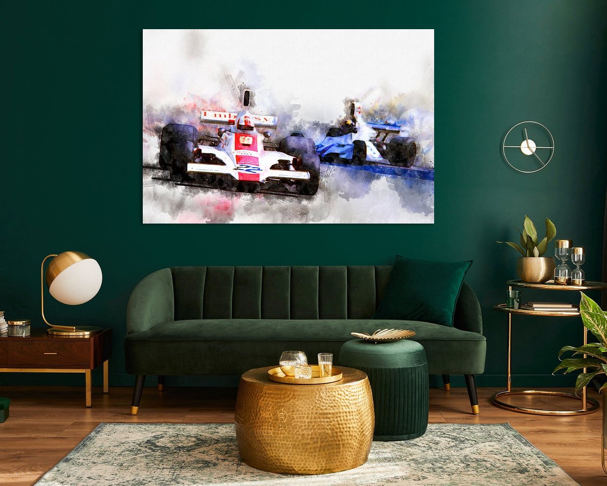 Example of the artwork in a room
