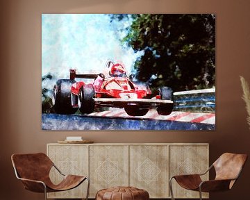 Niki Lauda, Ferrari Jump by Theodor Decker