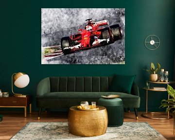 Vettel, Ferrari von Theodor Decker