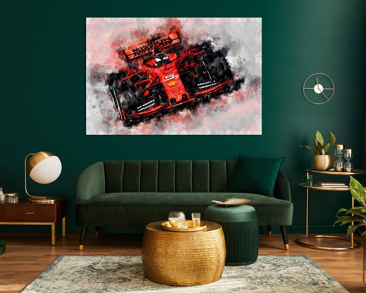 Example of the artwork in a room