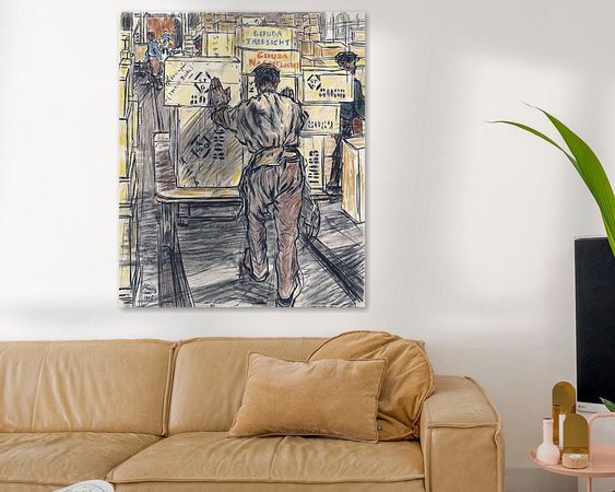 Example of the artwork in a room