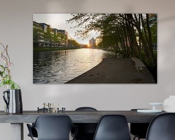 Sonnenuntergang am Apeldoorn-Kanal von Cor de Hamer