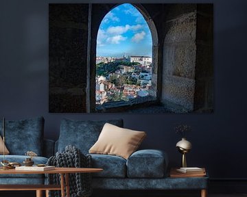 Zicht op Lissabon vanuit kasteel Sao Jorge