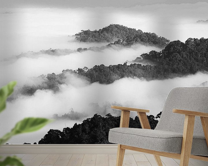 Sfeerimpressie behang: Zee van Wolken van Johan Zwarthoed