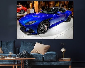 La voiture de sport décapotable Aston Martin DBS Superleggera Volante exposée à Brussels Expo le 8 j sur Sjoerd van der Wal Photographie