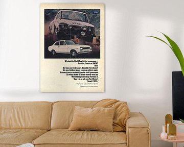Vintage Ford Escort advertising by Jaap Ros
