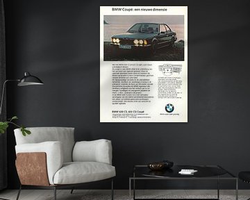 Oldtimer-Werbung BMW 630 CS von Jaap Ros
