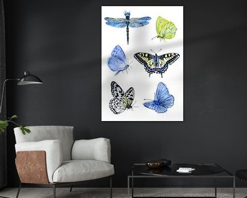 butterflies botanical by Geertje Burgers