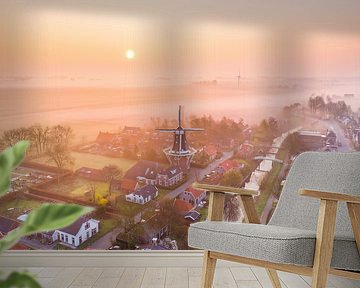 Sunrise over Mensingeweer by Droninger