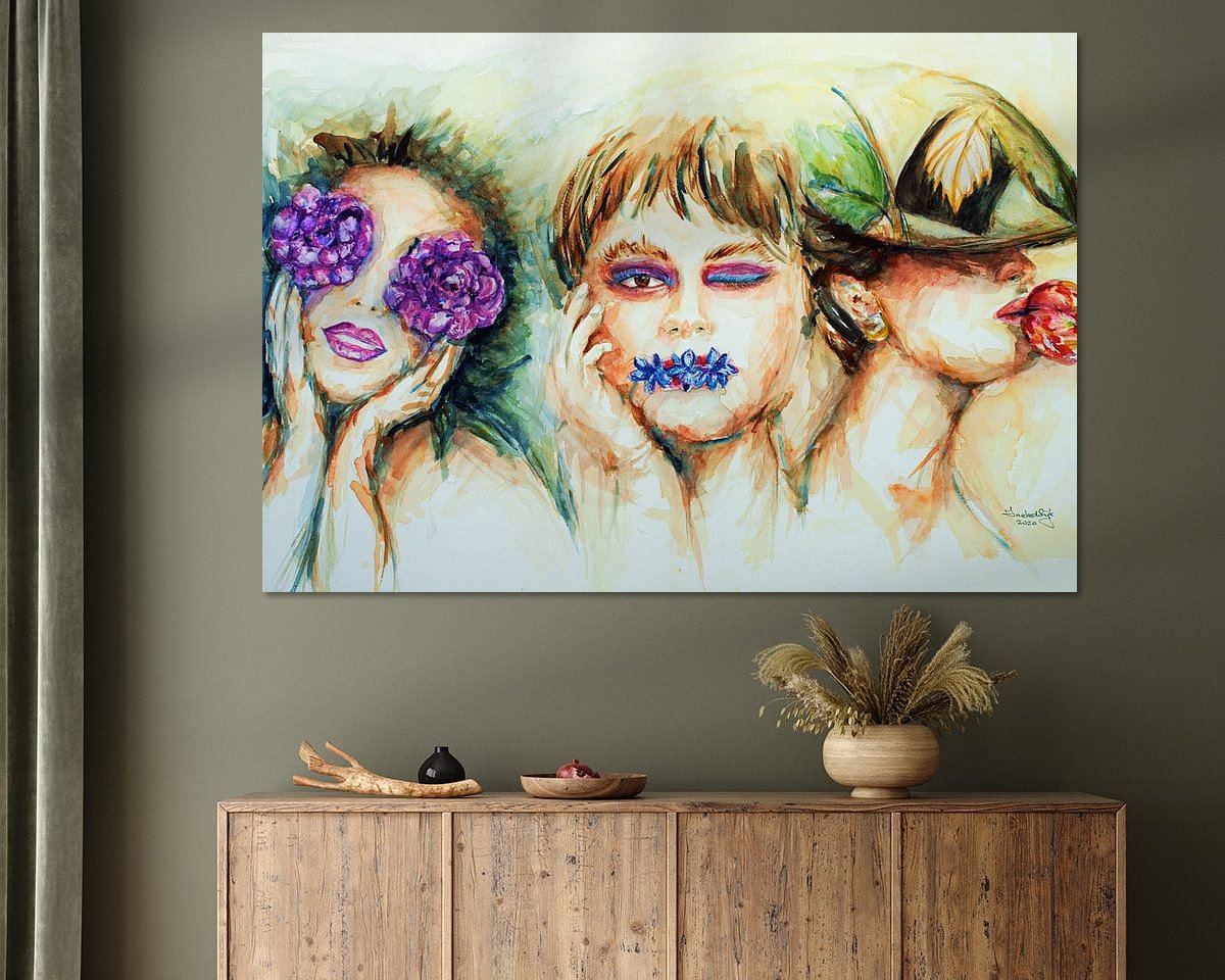 Example of the artwork in a room