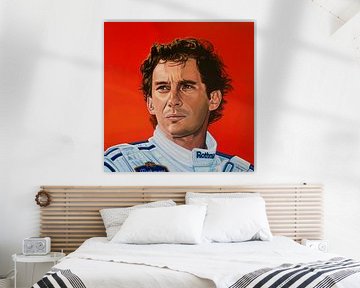 Ayrton Senna Schilderij van Paul Meijering
