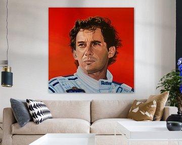 Ayrton Senna Malerei von Paul Meijering