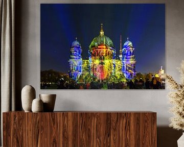 The Berlin Cathedral in special illumination