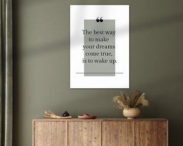 Poster 'The best way' in alle mogelijke kleuren! van by Tessa