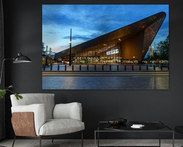 Rotterdam Central Station in the evening by Mark De Rooij