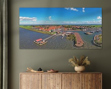 Panorama aérien de Marken sur l'IJsselmeer aux Pays-Bas sur Eye on You