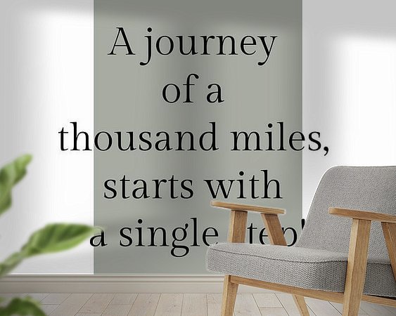 Example of the artwork in a room