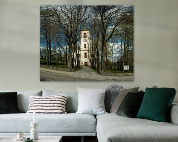 Het alledaagse levenslandschap in de Erzgebirgekerk in Jöhstadt van Johnny Flash