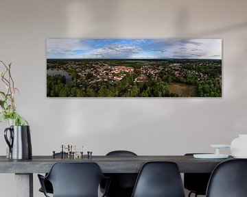 Panorama aérien de la ville de Bernsdorf sur menard.design - (Luftbilder Onlineshop)