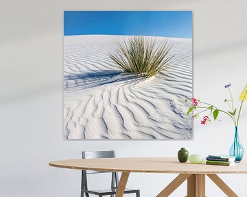 Golftekening van de duinen, White Sands National Monument van Melanie Viola