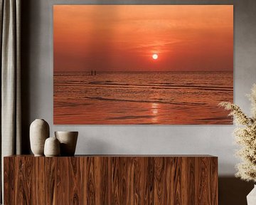 Sonnenuntergang Domburg von Nancy van Verseveld