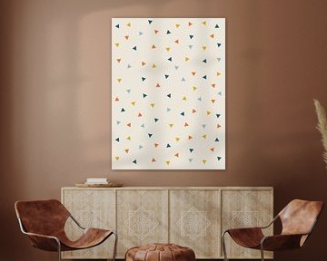 Triangle Pattern - Abstract Patroon Print van MDRN HOME