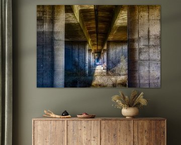 A beautiful interplay of lines under a highway viaduct by Jaimy Leemburg Fotografie