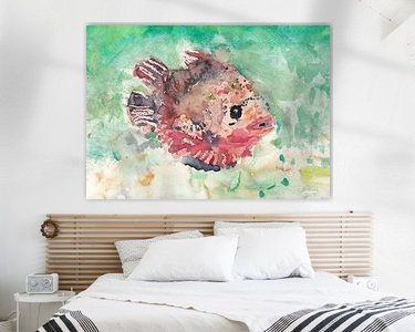Example of the artwork in a room