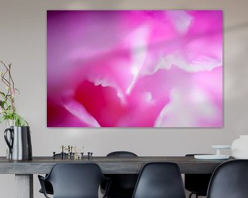 Blühende rosa Pfingstrose von Marcel Bakker