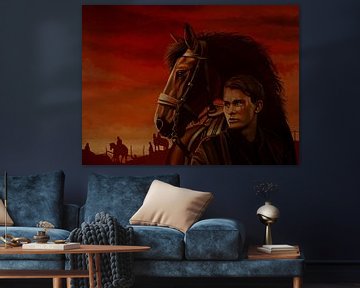 War Horse Joey en Albert Schilderij van Paul Meijering