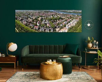 District Weisenau of the city of Mainz, aerial panorama by menard.design - (Luftbilder Onlineshop)