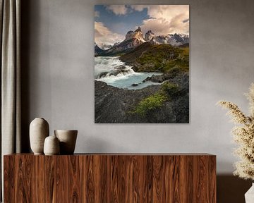 Wasserfall in Torres del Paine von Stefan Schäfer