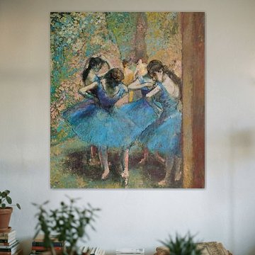 Dancers in blue, Paris, Edgar degas