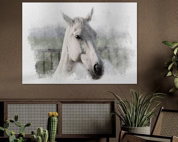 Das weiße Pferd 02 von Olaf Bruhn