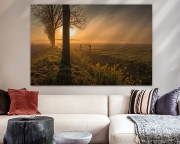 Landschaft am Morgen von Moetwil en van Dijk - Fotografie