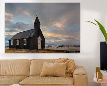 IJslandse Zwarte Kerk van Stefan Schäfer